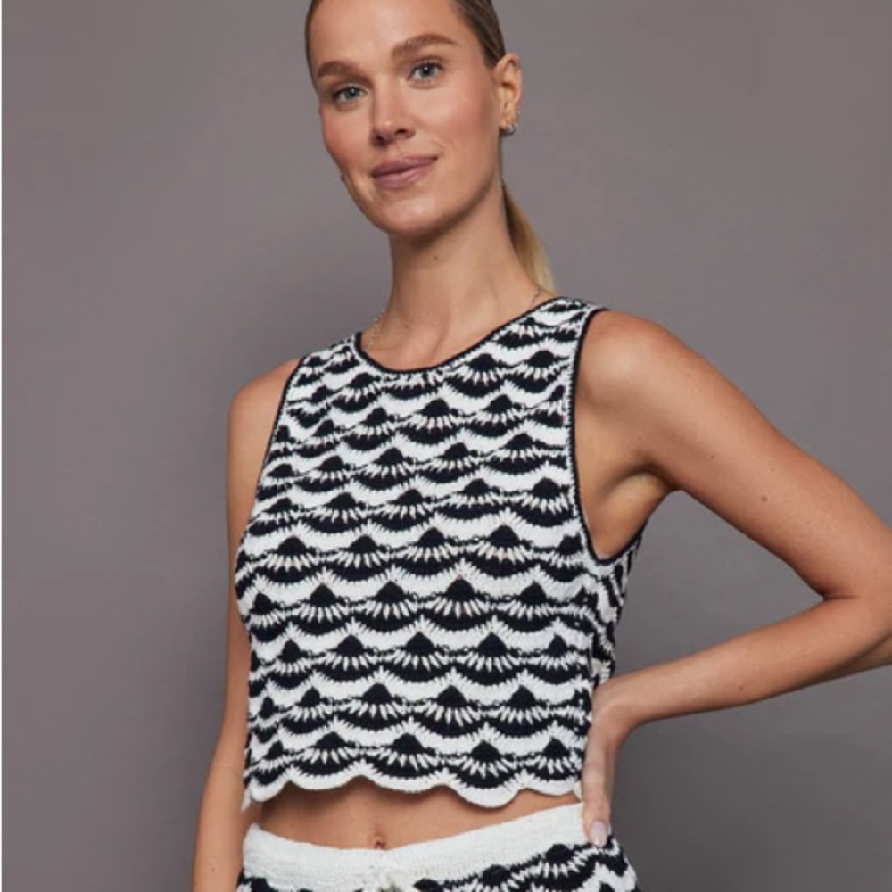 THE UPSIDE Woodstock Viva Crochet Crop Top